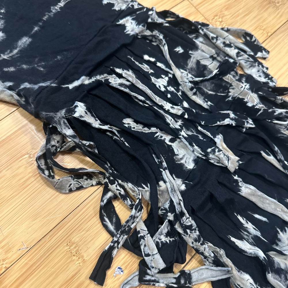 Tie-Dye Fringe Flare Pants in S/M - Picture 2 of 3